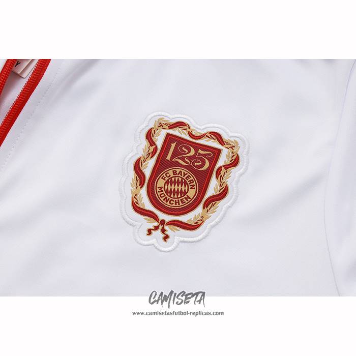 Chandal de Chaqueta del Bayern Munich 125 Aniversario 2025-2026 Nino Blanco
